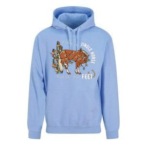 Giddy Up Jingle Horse Pick Up Your Feet Cactus Cowboy Christmas Unisex Surf Hoodie