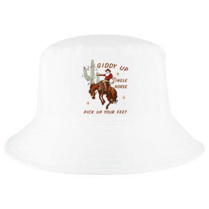 Giddy Up Jingle Horse Pick Up Your Feet Western Christmas Santa Cool Comfort Performance Bucket Hat