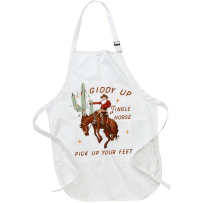 Giddy Up Jingle Horse Pick Up Your Feet Cow Santa Xmas Apron