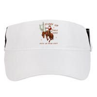 Giddy Up Jingle Horse Pick Up Your Feet Cow Santa Xmas Adult Drive Performance Visor