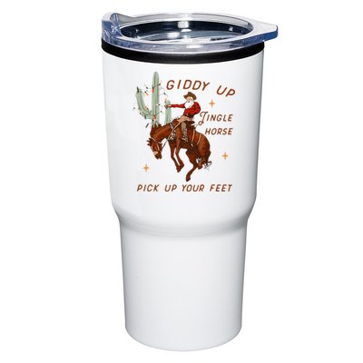 Giddy Up Jingle Horse Pick Up Your Feet Cow Santa Xmas Tumbler