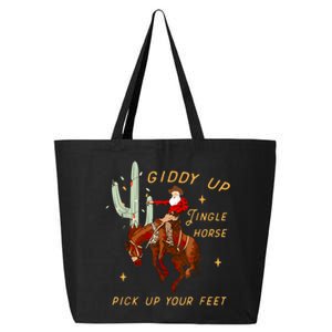 Giddy Up Jingle Horse Pick Up Your Feet Cowboy Santa Cactus 25L Jumbo Tote