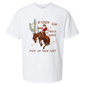 Giddy Up Jingle Horse Pick Up Your Feet Cow Sueded Cloud Jersey T-Shirt