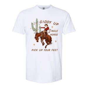 Giddy Up Jingle Horse Pick Up Your Feet Cow Softstyle CVC T-Shirt