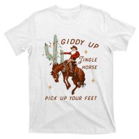 Giddy Up Jingle Horse Pick Up Your Feet Cow T-Shirt