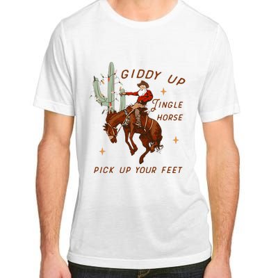 Giddy Up Jingle Horse Pick Up Your Feet Cow Adult ChromaSoft Performance T-Shirt