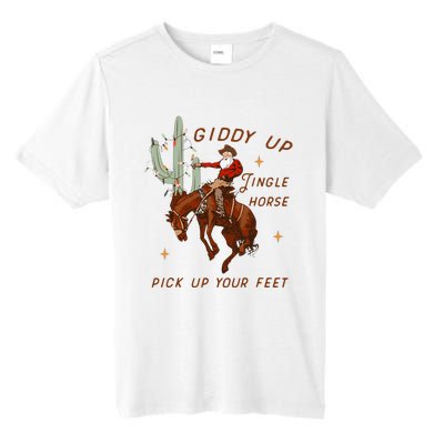 Giddy Up Jingle Horse Pick Up Your Feet Cow Tall Fusion ChromaSoft Performance T-Shirt