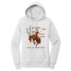 Giddy Up Jingle Horse Pick Up Your Feet Cow Women's Pullover Hoodie