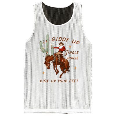 Giddy Up Jingle Horse Pick Up Your Feet Cow Mesh Reversible Basketball Jersey Tank