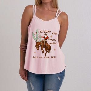 Giddy Up Jingle Horse Pick Up Your Feet Howdy Country Women's Strappy Tank