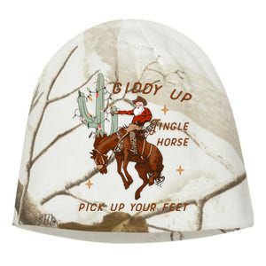 Giddy Up Jingle Horse Pick Up Your Feet Howdy Country Kati - Camo Knit Beanie