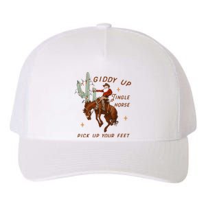 Giddy Up Jingle Horse Pick Up Your Feet Howdy Country Yupoong Adult 5-Panel Trucker Hat