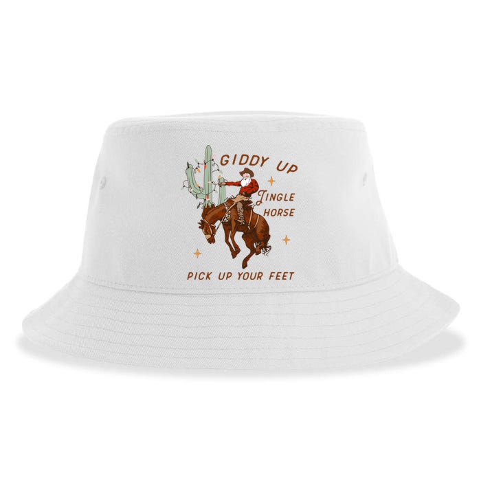 Giddy Up Jingle Horse Pick Up Your Feet Howdy Country Sustainable Bucket Hat