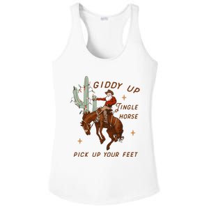 Giddy Up Jingle Horse Pick Up Your Feet Howdy Country Ladies PosiCharge Competitor Racerback Tank