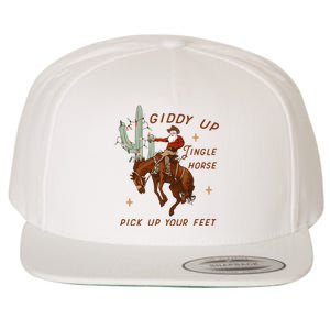 Giddy Up Jingle Horse Pick Up Your Feet Howdy Country Wool Snapback Cap