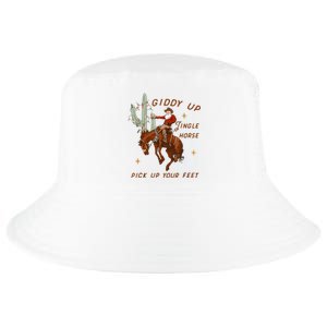 Giddy Up Jingle Horse Pick Up Your Feet Cowboy Santa Xmas Cool Comfort Performance Bucket Hat