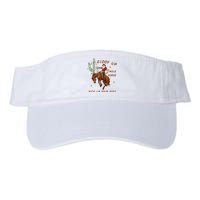 Giddy Up Jingle Horse Pick Up Your Feet Cowboy Santa Xmas Valucap Bio-Washed Visor