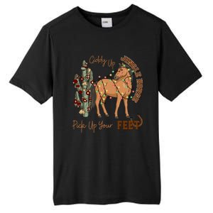 Giddy Up Jingle Horse Pick Up Your Feet Cow Christmas Cool Gift Tall Fusion ChromaSoft Performance T-Shirt