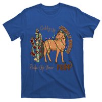 Giddy Up Jingle Horse Pick Up Your Feet Cow Christmas Cool Gift T-Shirt