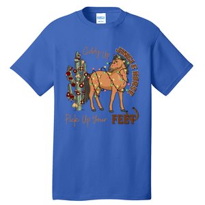 Giddy Up Jingle Horse Pick Up Your Feet Cow Christmas Cool Gift Tall T-Shirt