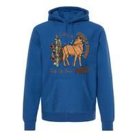 Giddy Up Jingle Horse Pick Up Your Feet Cow Christmas Cool Gift Premium Hoodie