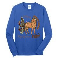 Giddy Up Jingle Horse Pick Up Your Feet Cow Christmas Cool Gift Tall Long Sleeve T-Shirt