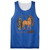 Giddy Up Jingle Horse Pick Up Your Feet Cow Christmas Cool Gift Mesh Reversible Basketball Jersey Tank