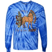 Giddy Up Jingle Horse Pick Up Your Feet Cow Christmas Cool Gift Tie-Dye Long Sleeve Shirt