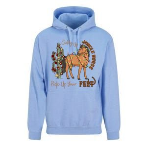 Giddy Up Jingle Horse Pick Up Your Feet Cow Christmas Cool Gift Unisex Surf Hoodie