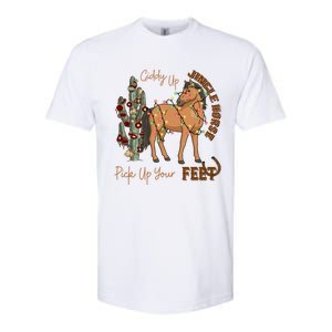 Giddy Up Jingle Horse Pick Up Your Feet Cow Christmas Cool Gift Softstyle CVC T-Shirt