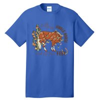 Giddy Up Jingle Horse Pick Up Your Feet Cow Santa Cactus Gift Tall T-Shirt