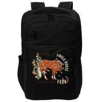 Giddy Up Jingle Horse Pick Up Your Feet Cowboy Santa Cactus Impact Tech Backpack