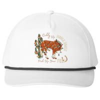 Giddy Up Jingle Horse Pick Up Your Feet Cowboy Santa Cactus Snapback Five-Panel Rope Hat