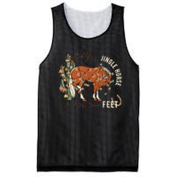 Giddy Up Jingle Horse Pick Up Your Feet Cowboy Santa Cactus Mesh Reversible Basketball Jersey Tank