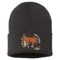 Giddy Up Jingle Horse Pick Up Your Feet Cowboy Santa Cactus Sustainable Knit Beanie