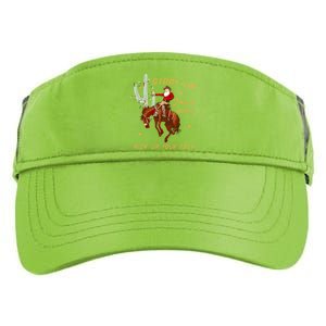 Giddy Up Jingle Horse Pick Up Your Feet Cowboy Santa Cactus Adult Drive Performance Visor