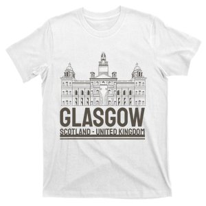 Glasgow United Kingdom Capital City Scottish Landmarks T-Shirt