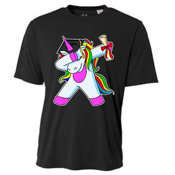 Graduation Unicorn Kindergarten College Elementary School Cooling Performance Crew T-Shirt