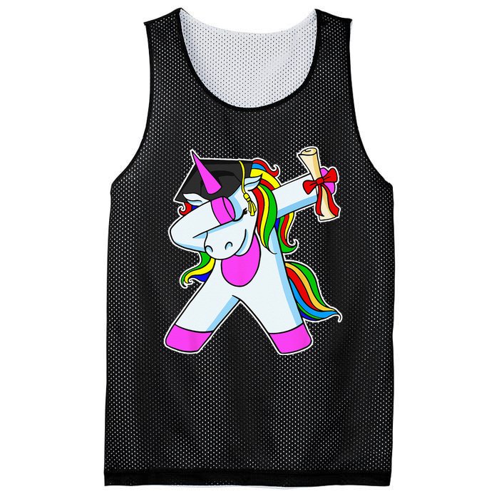 Graduation Unicorn Kindergarten College Elementary School Mesh Reversible Basketball Jersey Tank