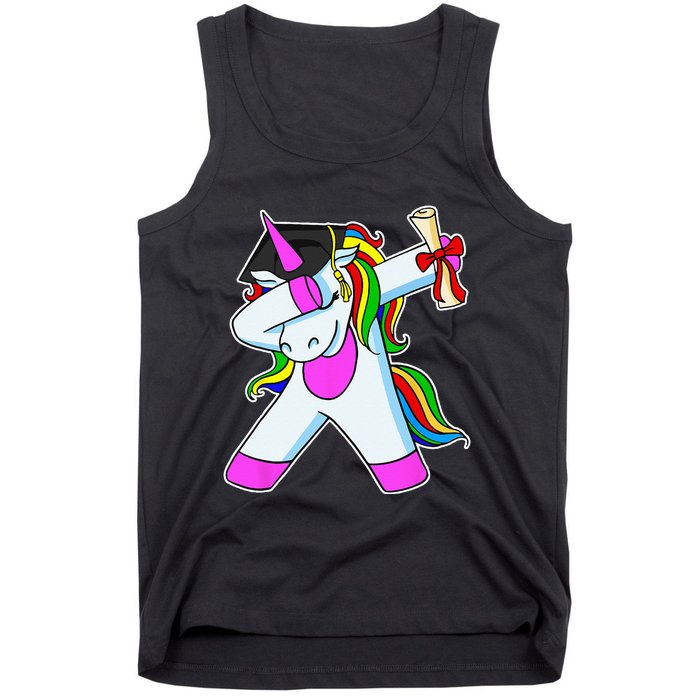 Graduation Unicorn Kindergarten College Elementary School Tank Top