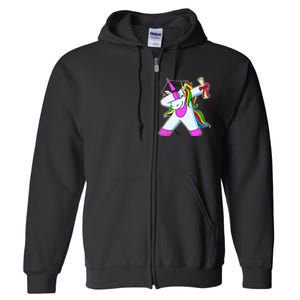 Graduation Unicorn Kindergarten College Elementary School Full Zip Hoodie