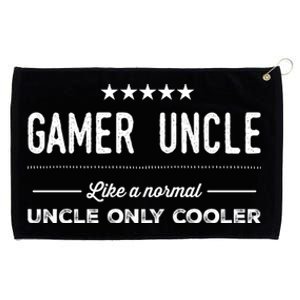 Gamer Uncle Like A Normal Uncle Only Cooler Funny Uncle Gift Grommeted Golf Towel