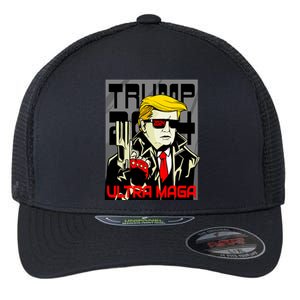 Great Ultra MAGA King Terminator Parody Trump 2024 Anti Biden Flexfit Unipanel Trucker Cap