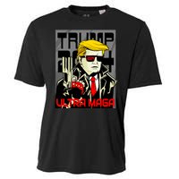 Great Ultra MAGA King Terminator Parody Trump 2024 Anti Biden Cooling Performance Crew T-Shirt