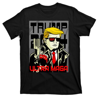 Great Ultra MAGA King Terminator Parody Trump 2024 Anti Biden T-Shirt