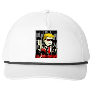 Great Ultra MAGA King Terminator Parody Trump 2024 Anti Biden Snapback Five-Panel Rope Hat