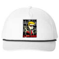 Great Ultra MAGA King Terminator Parody Trump 2024 Anti Biden Snapback Five-Panel Rope Hat