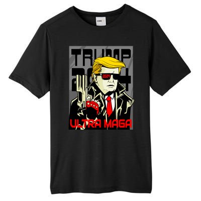 Great Ultra MAGA King Terminator Parody Trump 2024 Anti Biden Tall Fusion ChromaSoft Performance T-Shirt