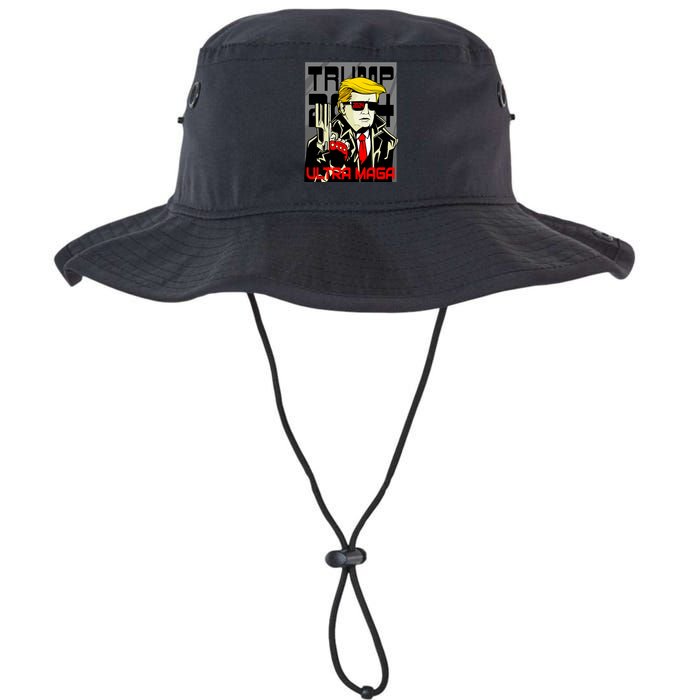 Great Ultra MAGA King Terminator Parody Trump 2024 Anti Biden Legacy Cool Fit Booney Bucket Hat