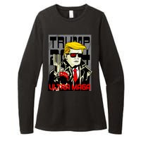 Great Ultra MAGA King Terminator Parody Trump 2024 Anti Biden Womens CVC Long Sleeve Shirt